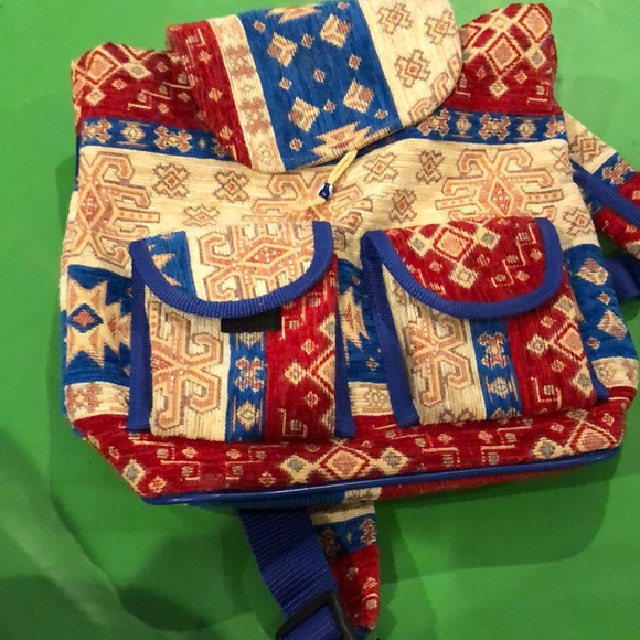 Turkis Tapestry Mini Backpack - Picture 1 of 5